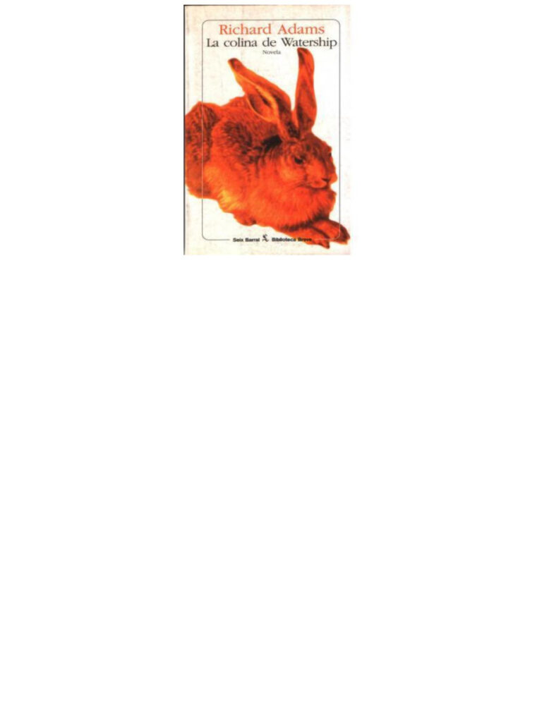 La colina de Watership Adams Richard Kitap Kapağı