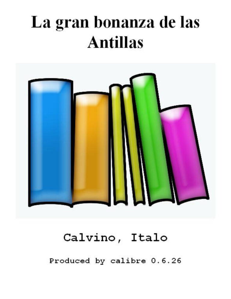 La gran bonanza de las Antillas Italo Calvino Kitap Kapağı