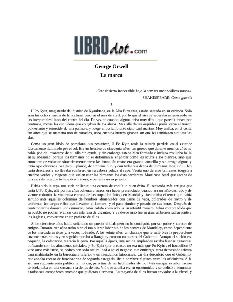 La marca Spanish Edition George Orwell Kitap Kapağı