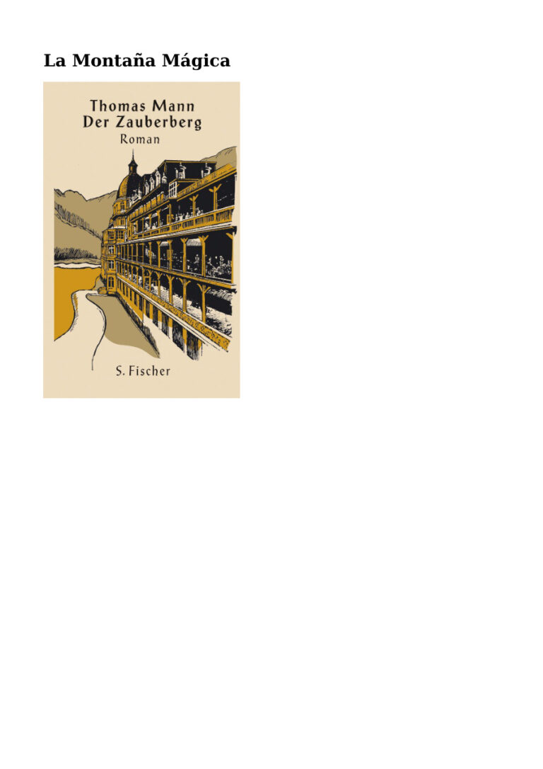 La montana magica Spanish Edition Thomas Mann Kitap Kapağı