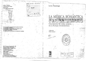 La musica romantica Spanish Edition Leon Plantinga Kitap Kapağı