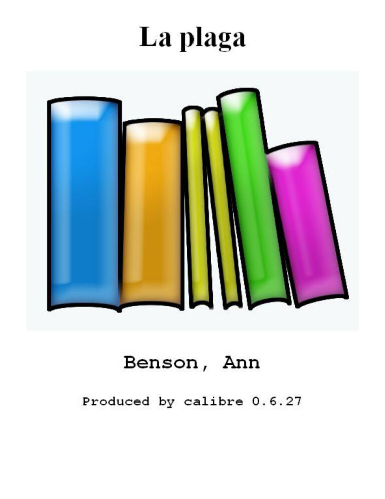 La plaga Ann Benson Kitap Kapağı