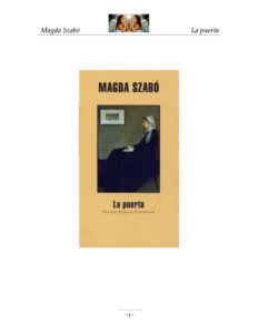 La puerta Magda Szabo Kitap Kapağı