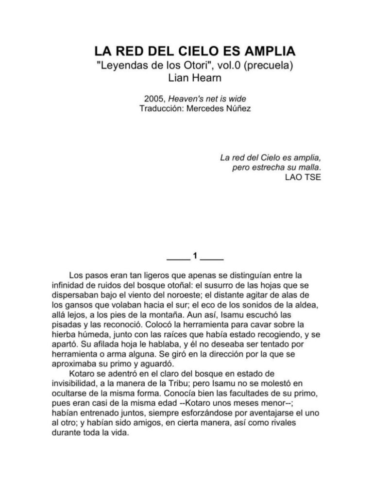 La red del Cielo es amplia Leyendas Oto Lian Hearn Kitap Kapağı