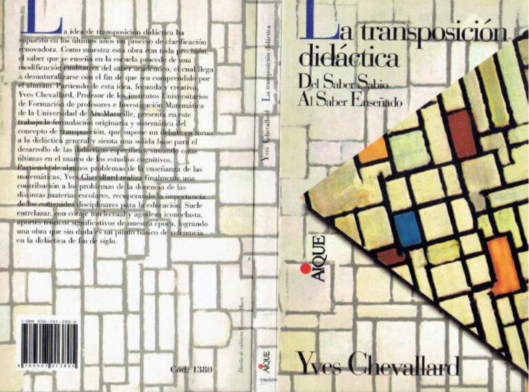 La transposicion didactica Spanish Edition Yves Chevallard Kitap Kapağı