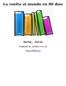 La vuelta al mundo en 80 dias Spanish Verne Julio Kitap Kapağı