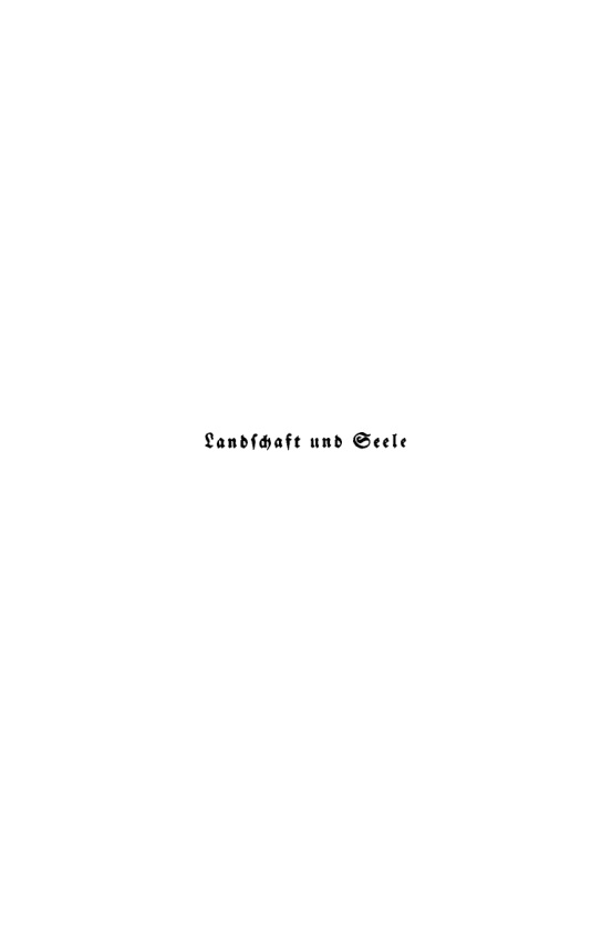 Landschaft und Seele German Edition Ewald Banse Kitap Kapağı