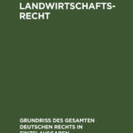 Landwirtschaftsrecht German Edition Paul Posener Kitap Kapağı
