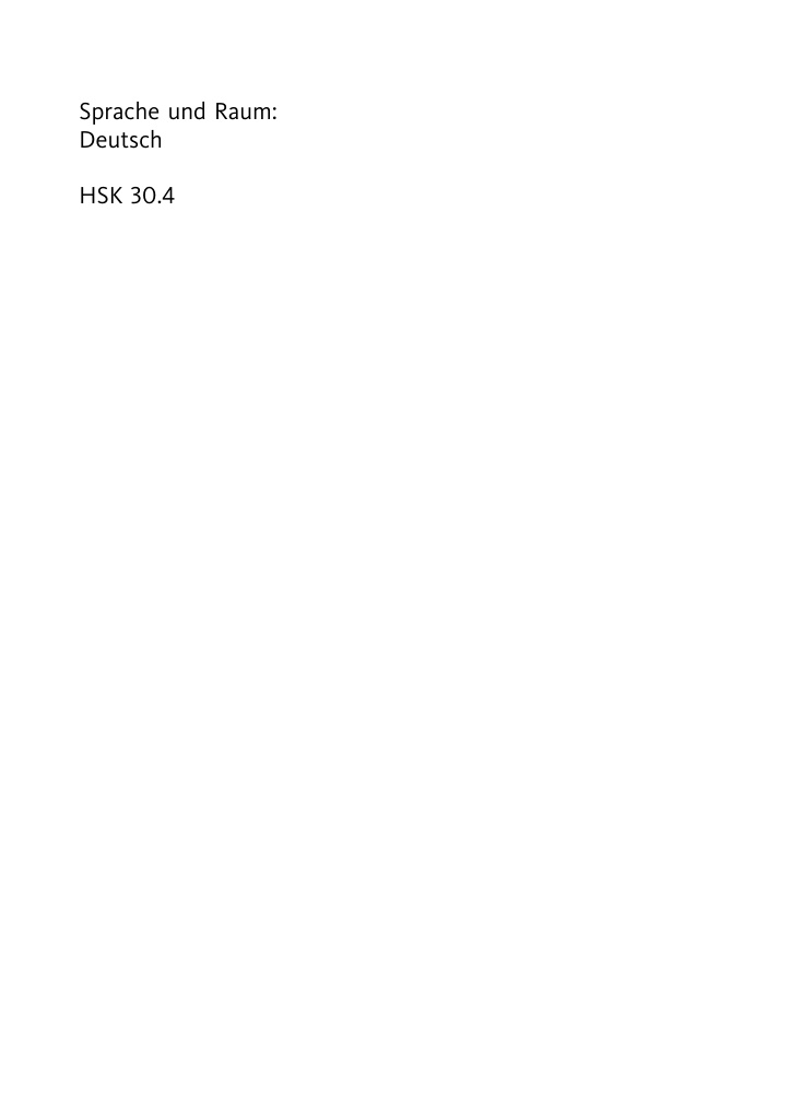 Language and Space Volume 4 Deutsch German Edition Joachim Herrgen Kitap Kapağı