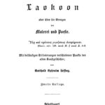 Laokoon oder uber die Grenzen der Malerei und Poesie German Edition Gotthold Ephraim Lessing Kitap Kapağı