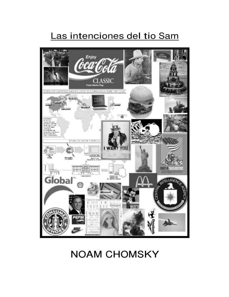 Las intenciones del Tio Sam Noam Chomsky Kitap Kapağı