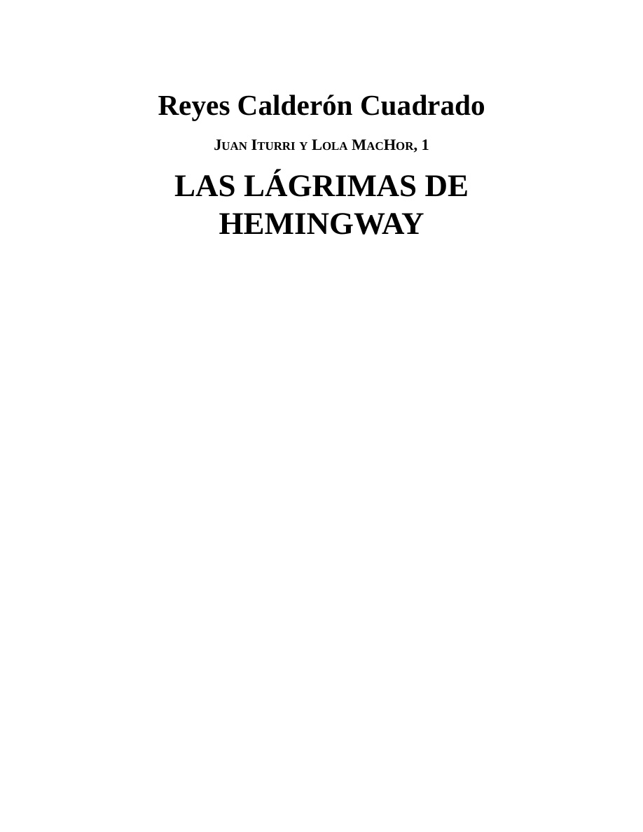 Las lágrimas de Hemingway PDF Download