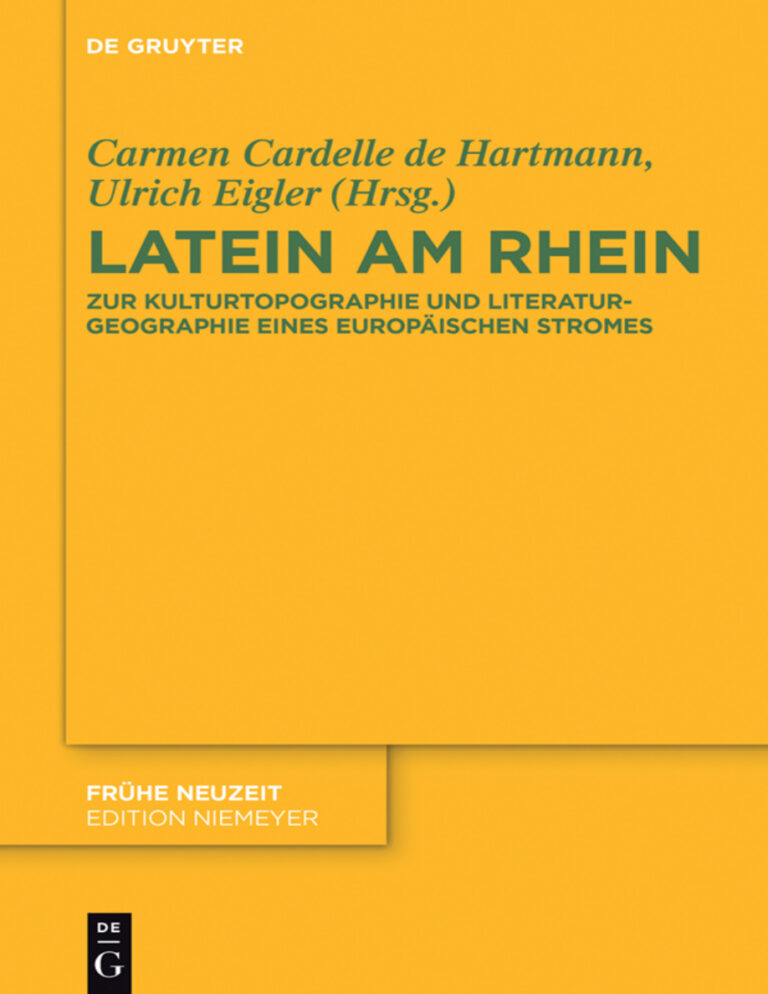 Latein am Rhein German Edition Carmen Cardelle de Hartmann Kitap Kapağı