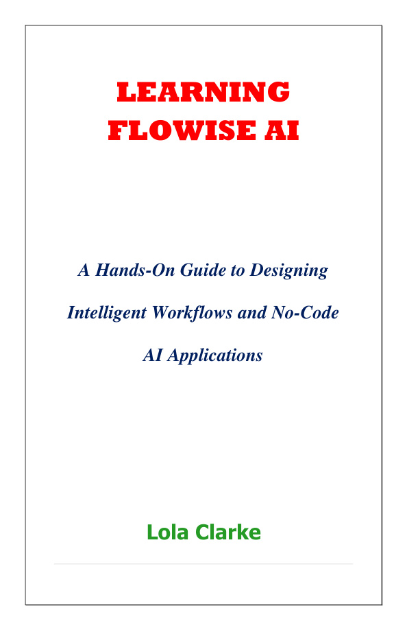 Learning Flowise AI Lola Clarke Kitap Kapağı
