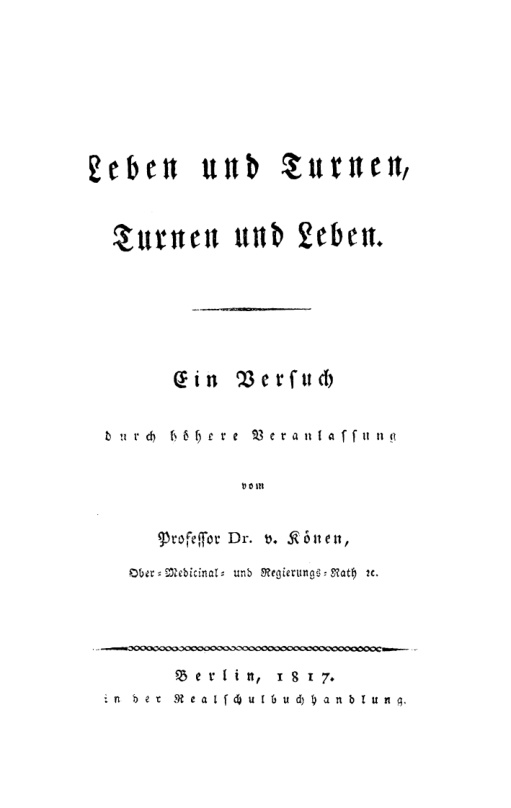 Leben und Turnen German Edition Ludwig Ernst Konen Kitap Kapağı