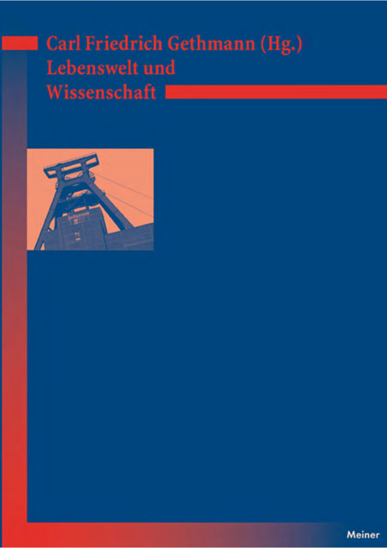 Lebenswelt und Wissenschaft German Edition Carl Friedrich Gethmann Kitap Kapağı