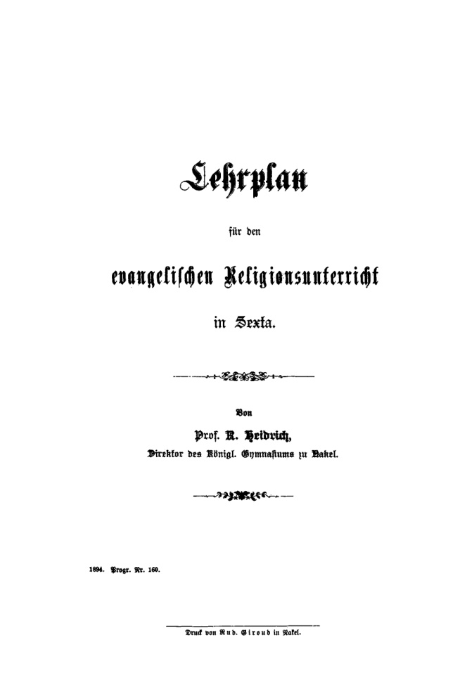 Lehrplan fur den evangelischen Religionsunterricht in Sexta German Edition R Heidrich Kitap Kapağı