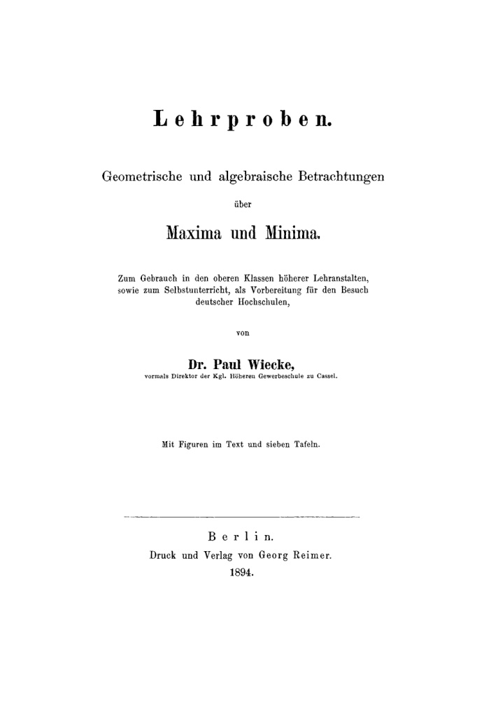 Lehrproben German Edition Paul Wiecke Kitap Kapağı