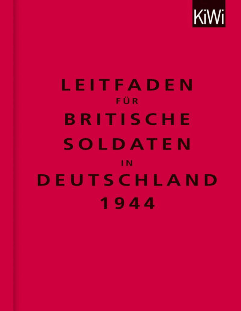 Leitfaden fur Britische Soldaten in Deutschland 1944 Bodleian Library Kitap Kapağı