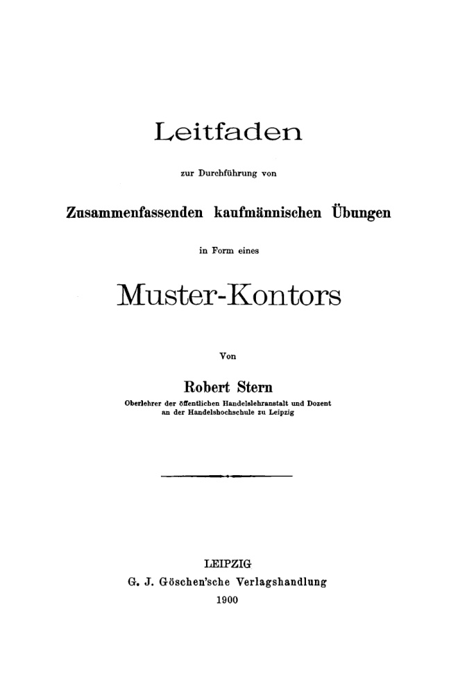 Leitfaden zur Durchfuhrung von zusammenfassenden kaufmannischen Ubungen in Form eines Muster-Kontors PDF Download