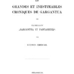 Les grandes et inestimables chroniques de Gargantua und Rabelais Gargantua et Pantagruel German Edition Ludwig Ehrichs Kitap Kapağı