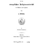 Lesebuch fur den evangelischen Religionsunterricht in Schule und Haus Band 2 Biblische Geschichten German Edition C Wittichen Kitap Kapağı