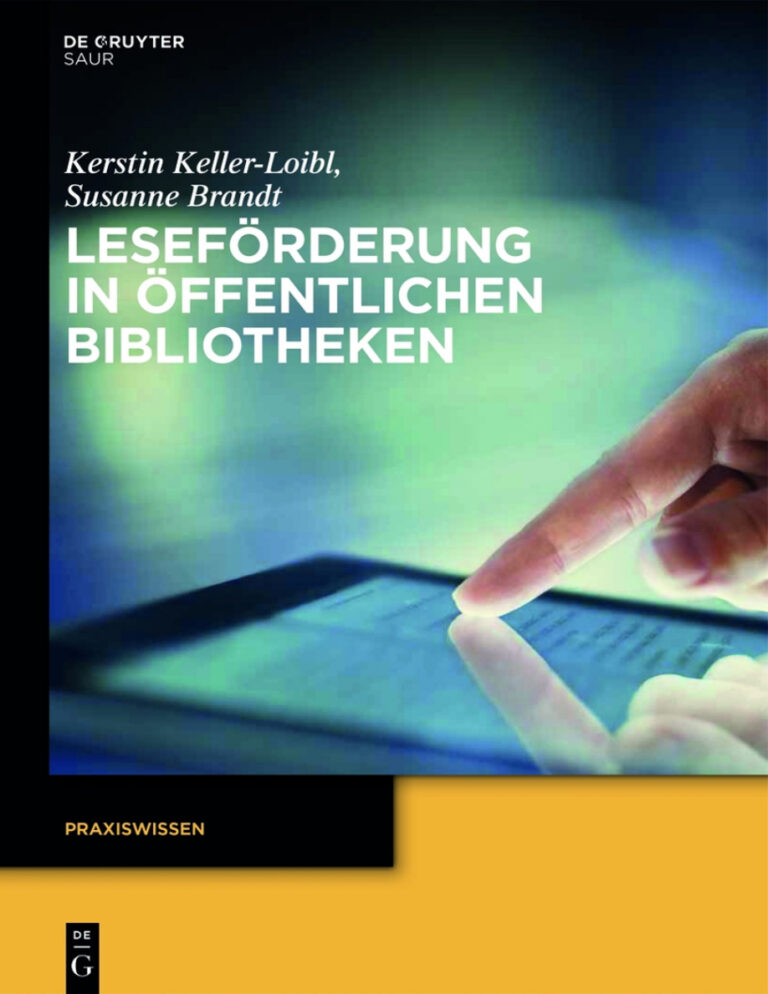 Leseforderung in Offentlichen Bibliotheken German Edition Kerstin Keller Loibl Kitap Kapağı
