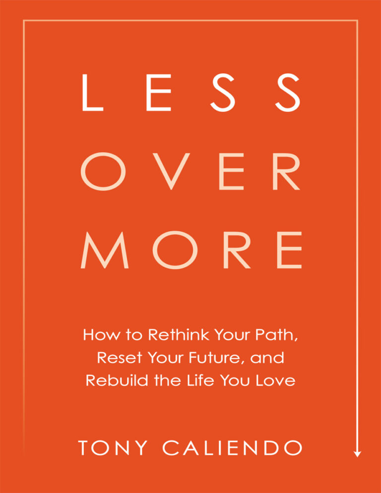 Less Over More Tony Caliendo Kitap Kapağı