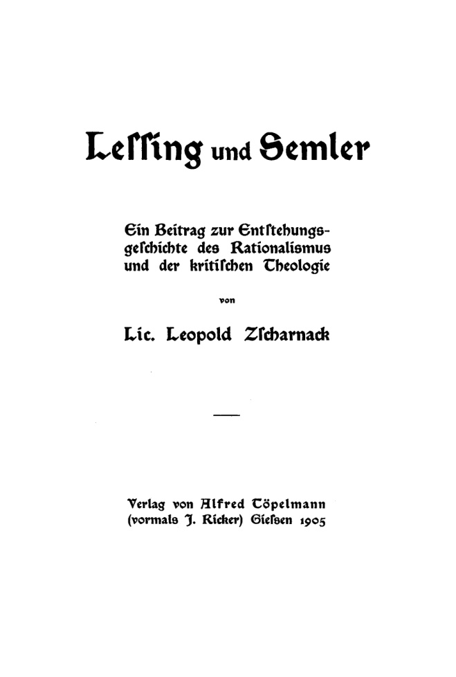 Lessing und Semler PDF Download
