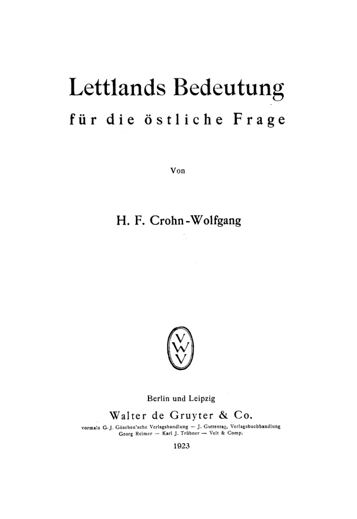 Lettlands Bedeutung fur die ostliche Frage PDF Download