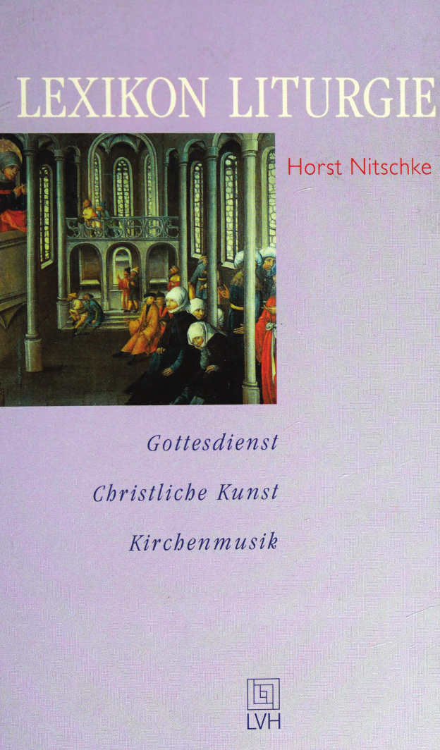 Lexikon Liturgie German Edition Horst Nitschke Kitap Kapağı