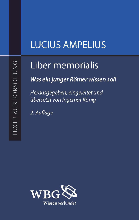 Liber memoriali German Edition Lucius Ampelius Kitap Kapağı