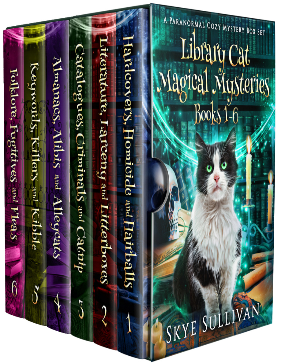 Library Cat Magical Mysteries Complete 6 Book Skye Sullivan Kitap Kapağı