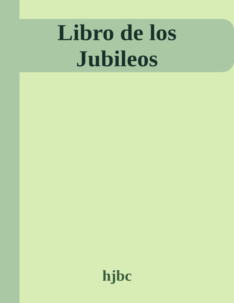 Libro de los Jubileos Spanish Edition Anonimo Kitap Kapağı