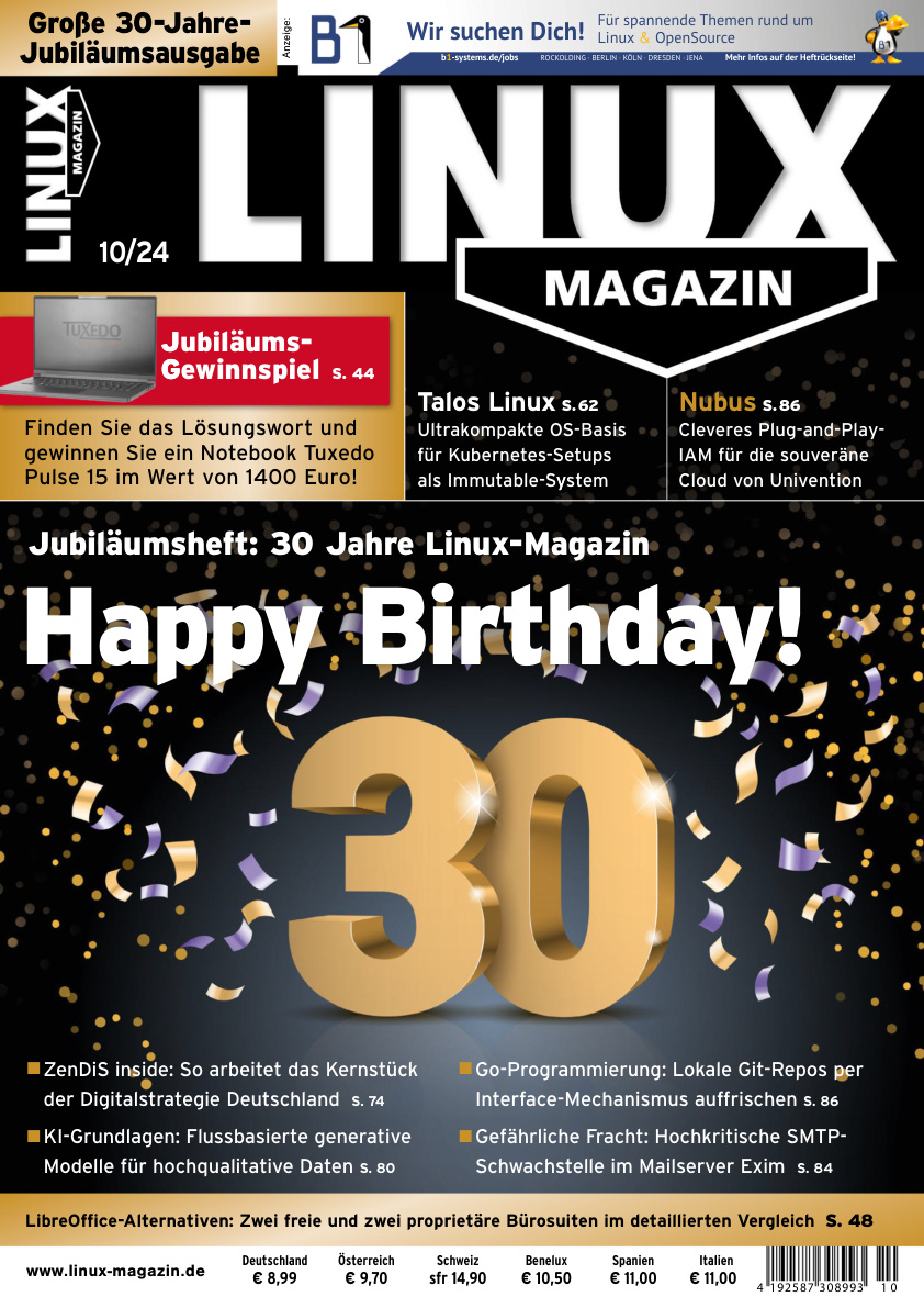 Linux-Magazin - 10/2024 PDF Download