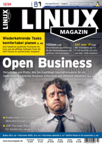 Linux Magazin Nr12 2024 GER Linux Magazin Kitap Kapağı