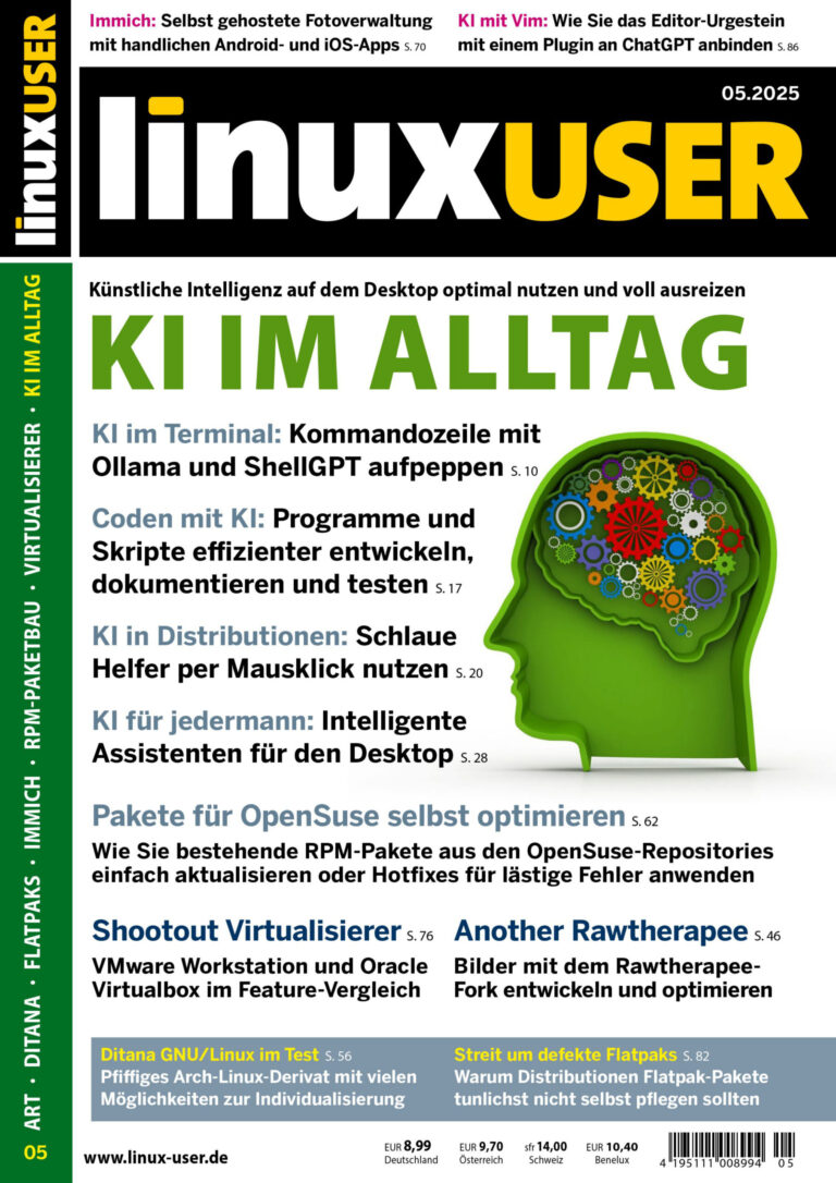 LinuxUser April 2025 GER LinuxUser Kitap Kapağı