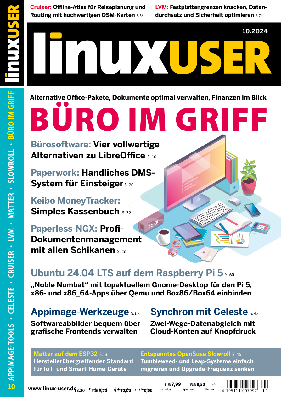 LinuxUser - Oktober 2024 PDF Download