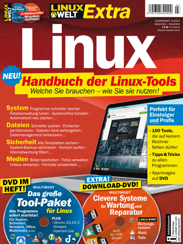 LinuxWelt Sonderheft SeptemberNovember 2023 GER LinuxWelt Sonderheft Kitap Kapağı