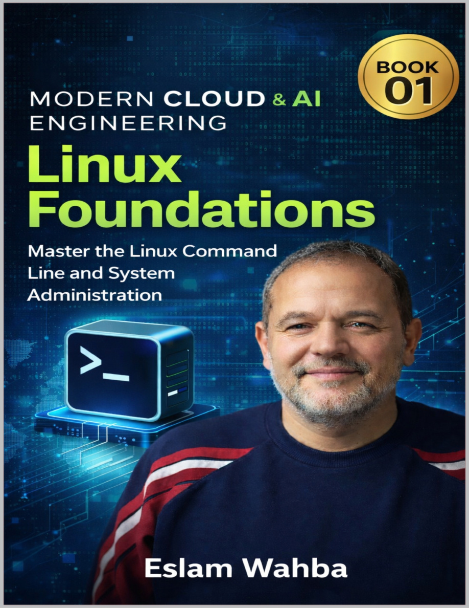 Linux Foundations Master the Linux Command Line Eslam Wahba Kitap Kapağı