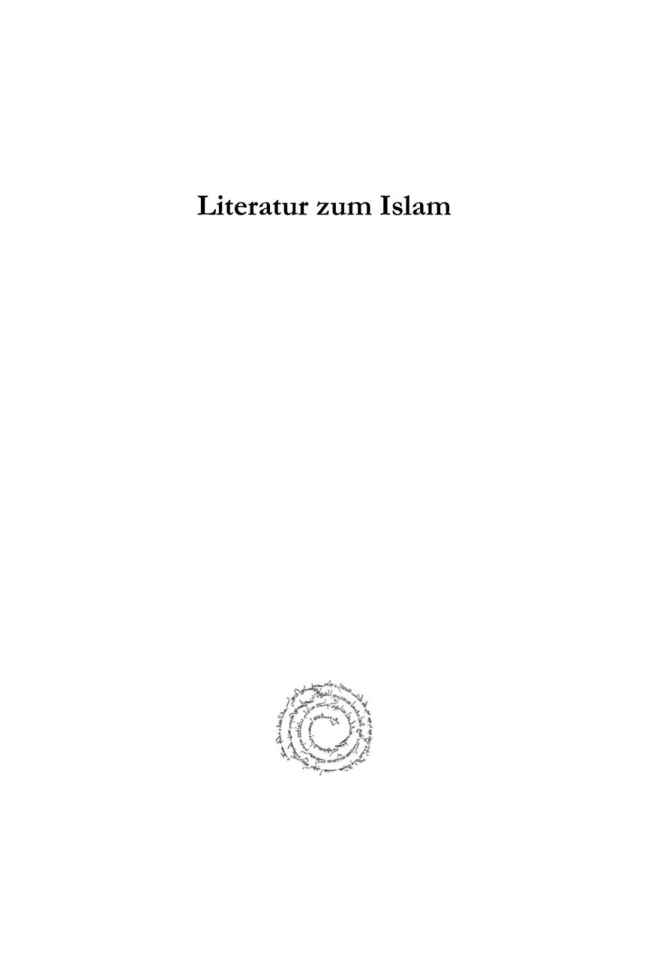 Literatur zum Islam German Edition Gottfried Simon Kitap Kapağı