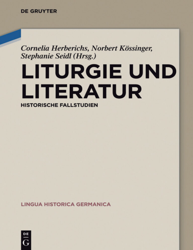 Liturgie und Literatur German Edition Cornelia Herberichs Kitap Kapağı