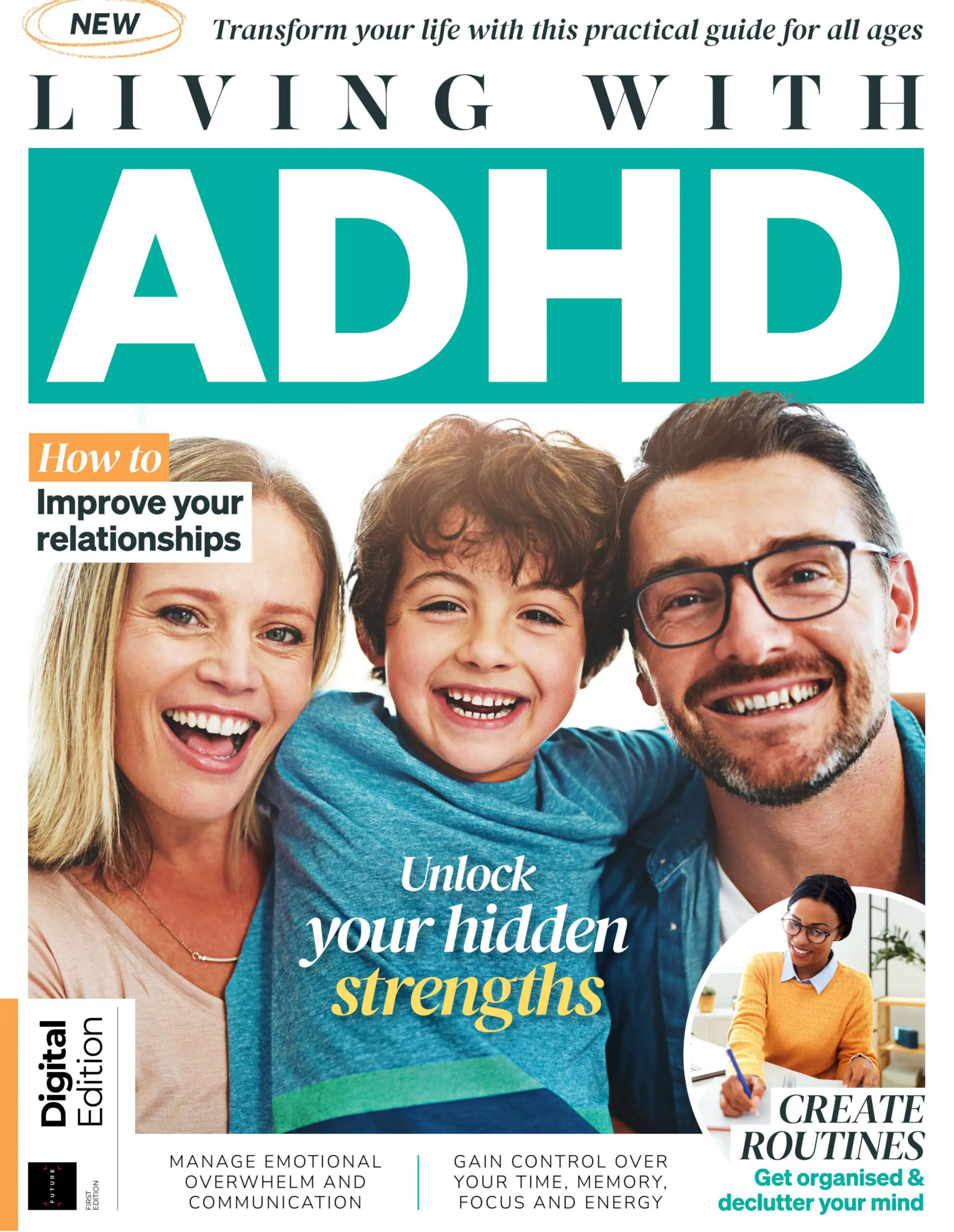 Living With ADHD 1st Edition 2026 Living With ADHD Kitap Kapağı