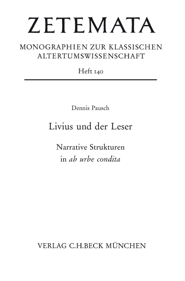 Livius und der Lese German Edition Dennis Pausch Kitap Kapağı