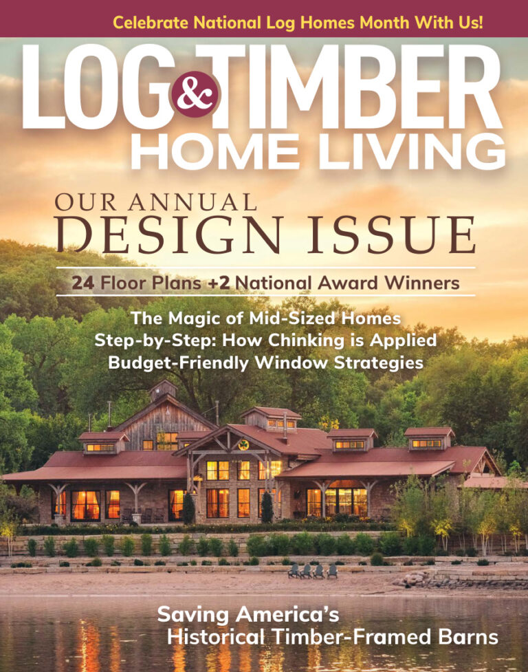 Log n Timber Home Living JuneJuly 2026 Log n Timber Home Living Kitap Kapağı