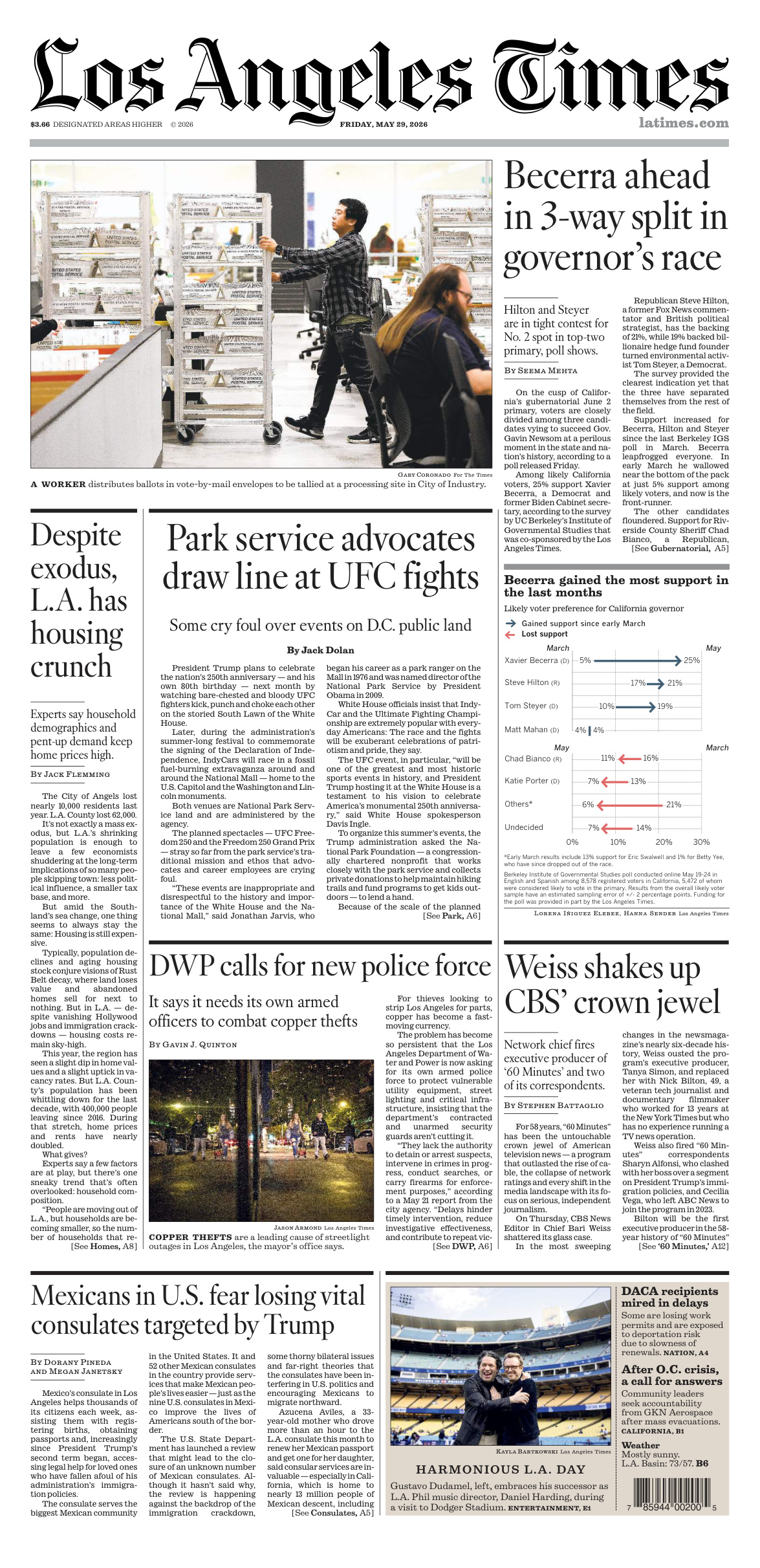 Los Angeles Times May 29 2026 Los Angeles Times Kitap Kapağı