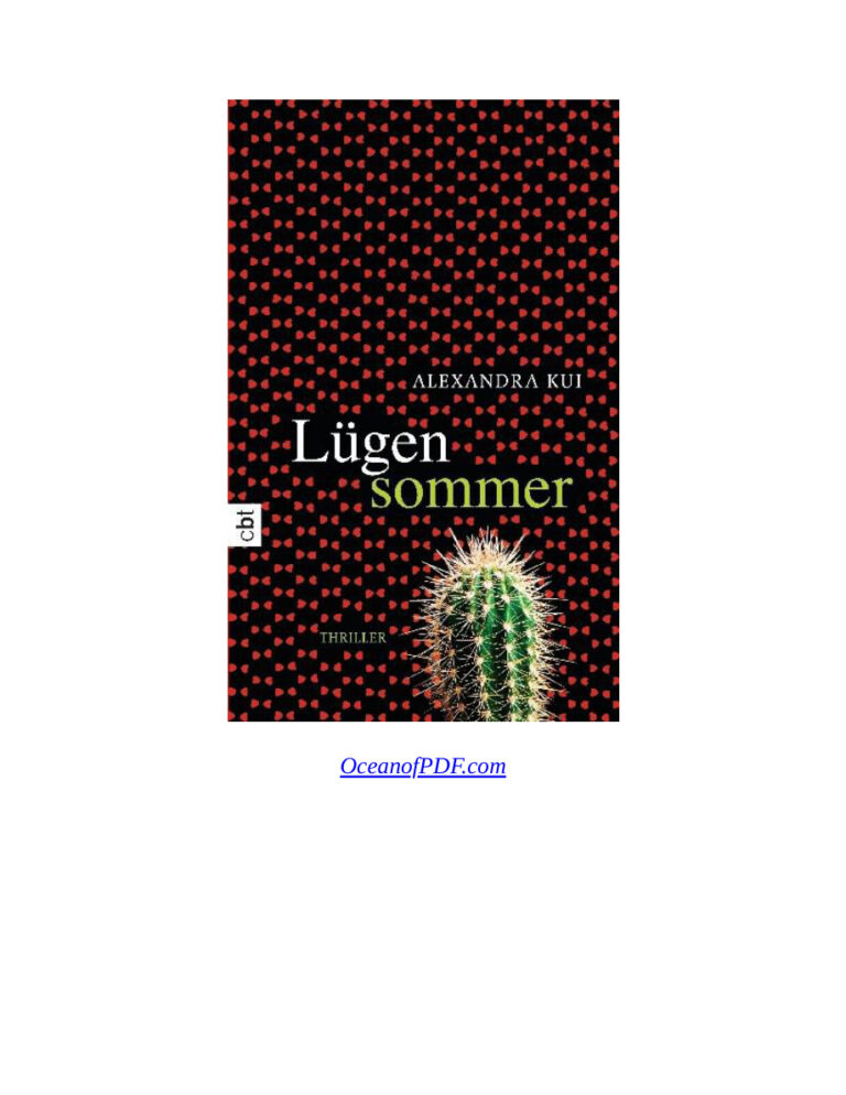 Luegensommer German Edition Kui Alexandra Kitap Kapağı
