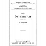 MINERVA Abt 1 Band 2 Osterreich German Edition Robert Teichl Kitap Kapağı
