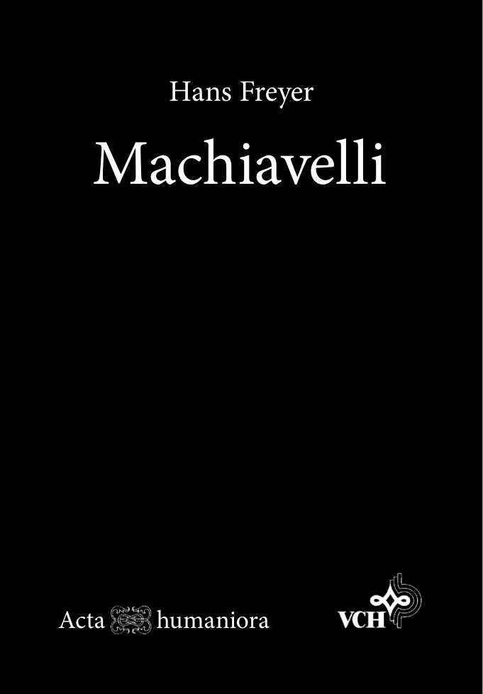 Machiavelli Acta Humaniora German Edition Freyer Hans Kitap Kapağı