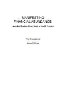Manifesting Financial Abundance Pete Cossaboon Kitap Kapağı